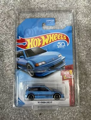 Buy Hot Wheels 90 Honda Civic EF K-Mart Exclusive Blue 2017  WITH PROTECTOR MINT • 49.95£