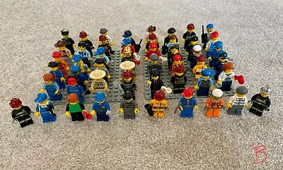 Buy Lego Bundle Job Lot 50 Mini Figures -  Police - Workman - Crook - Fireman  L@@k • 84.99£