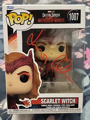 Buy Funko Pop! Scarlet Witch  1007 Signed By Elizabeth Olsen RACC • 250£