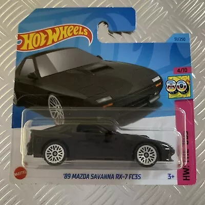 Buy Hot Wheels ‘89 Mazda Savanna RX-7  FC35 (Black) 1:64 Mattel Diecast • 5£