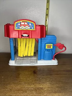 Buy Fisher Price Little People Main Street Car Wash Gas Station Vintage 90s • 18.64£
