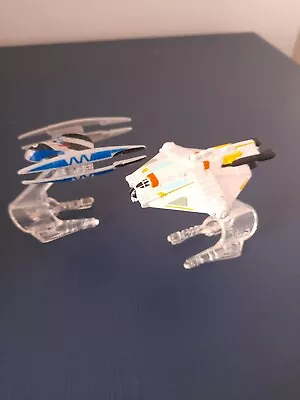 Buy Hot Wheels Star Wars Rebel Ghost Ship And Drone Bomber Die-Cast With Stands Vgc • 4.95£