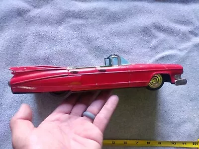 Buy Bandai 1959 Cadillac Convertible Car Large Tin Friction Toy Japan Parts/repair • 54.35£