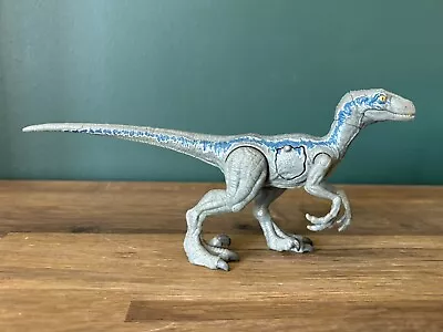 Buy Jurassic World Velociraptor Blue Grey Battle Damage Action Figure 2017 Mattel • 10£