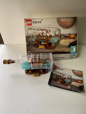 Buy LEGO Ideas 21313 Ship In A Bottle (same As 92177) 100% Complete With Box & Instr • 75£