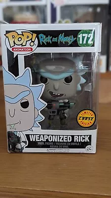 Buy Weaponized Rick (CHASE) Rick And Morty Funko POP! Figure • 10£