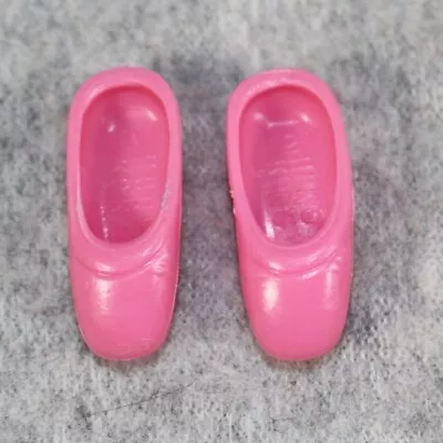 Buy Vintage 1970s BARBIE MATTEL Doll Ballerina Slippers Pink Hong Kong Shoes • 10.07£