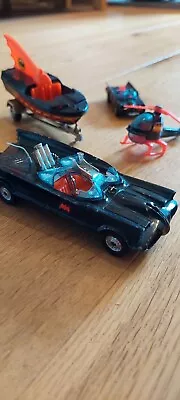 Buy Vintage Corgi Batman Vehicles BATMOBILE + BAT BOAT + BATCOPTER For Restoration • 28£