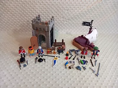 Buy Playmobil Pirates & Castle Prison Island Bundle, Cannons, Beefeater, Treasure... • 19.95£