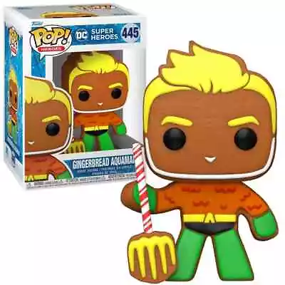 Buy Funko POP! DC Comics Aquaman Gingerbread #445 Holiday Vinyl Figure New • 9.25£