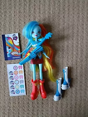 Buy My Little Pony Equestria Girls Rainbow Rocks Rainbow Dash Doll With Guitar  • 8£