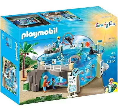 Buy Playmobil 9060 Family Fun Aquarium Pool Enclosure With Fillable Water Enclosure • 50£