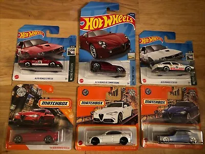 Buy Hot Wheels Matchbox Alfa Romeo X6 Giulia Red, White, Blue, GTV6, 8C Competizione • 15£