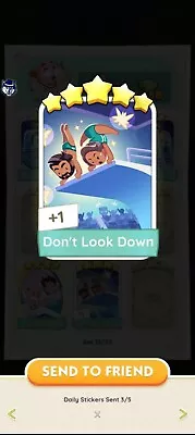 Buy Monopoly Go - Don't Look Down 5 ⭐ Sticker Available ( INSTANT SEND ) • 5£