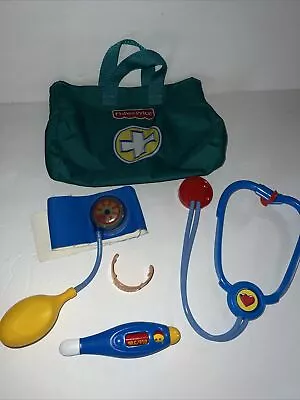 Buy Fisher Price Pink Medical Bag Nurse Doctor Kit Band-Aid Stethoscope Thermometer • 8.39£