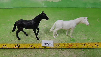 Buy Vintage Timpo Plastic Horses X2 Mixed Lot 441 • 10£