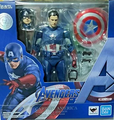 Buy Marvel Avengers Endgame Captain America Cap Vs Cap Bandai Tamashi S.H.Figuarts • 105.86£