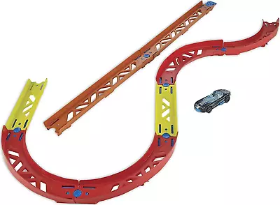 Buy ?Hot Wheels Track Builder Pack Assorted Curve Parts Connecting Sets Ages 4 And • 29.97£