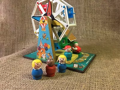 Buy Vintage Fisher Price Music Ferris Wheel 1966 Working With People • 41.69£