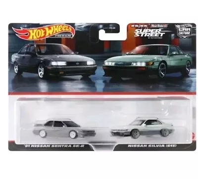 Buy Hot Wheels Premium Car Culture Nissan Silvia S13 &'91 Sentra Gift Set Freepost • 26.99£