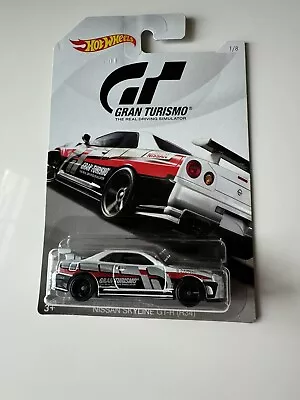 Buy Nissan Skyline GTR R34 White Hot Wheels Gran Turismo *COMBINE POSTAGE* • 16.99£