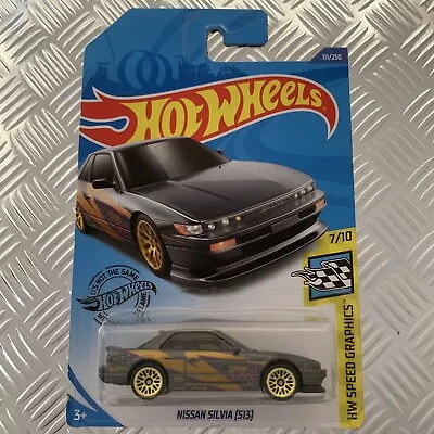 Buy Hot Wheels Nissan Silvia (S13) Long Card 1:64 Mattel Diecast (Grey) • 6£