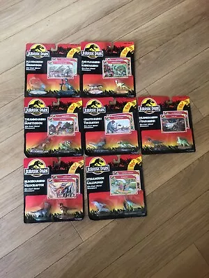 Buy Jurassic Park Die-Cast Dinosaurs The Full Collection Of 7 UNOPENED 1993 • 100£