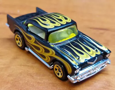 Buy B10-167 - Hot Wheels FYC41 L50 - 57 Chevy - Black With Flames - 2018 • 2.50£
