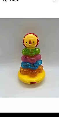 Buy FISHER PRICE Musical Lion Light Up Stars Stacker Toy. Baby Stacking Rings. VGC. • 19.95£