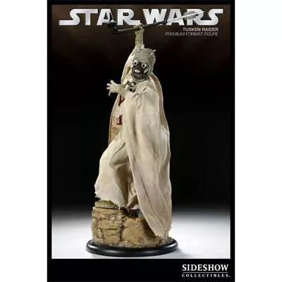 Buy Sideshow TUSKEN RAIDER Premium Statue Size STAR WARS Mandalorian No Weta Vader • 504.99£