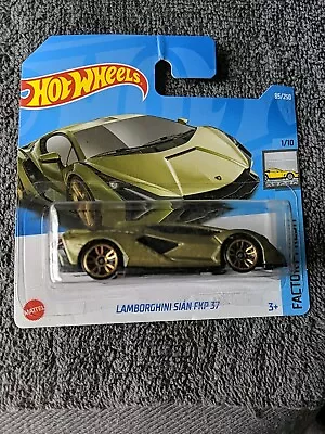 Buy Hotwheels Factory Fresh Lamborghini Sian Fkp 37 Short Card 2022 • 6£