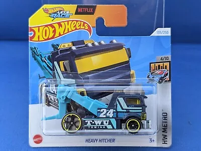 Buy Hot Wheels H4G 135 HEAVY HITCHER Tow Truck Blue 2024 135/250 G Case • 2.95£