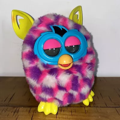 Buy Hasbro Furby Boom Pink White Polka Dot 2012 Digital Eyes Tested & Working • 10.50£