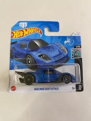 Buy Hot Wheels Mad Mike Drift Attack Blue - 59/250 HTC91 N521 Factory Sealed Pack! • 6.99£