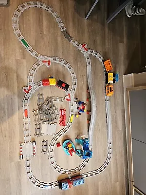Buy LEGO DUPLO Motorised Train Massive Bundle, Track, Figures 3 Trains, Boat  • 150£