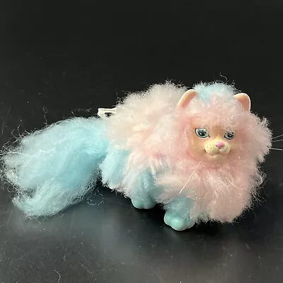 Buy Vintage 1989 Hasbro Sweetie Kitties Long Hair Blue & Pink Calico Kitten Cat Toy • 34.47£