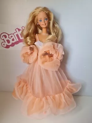 Buy Barbie Mattel Peaches'n Cream Peach Flower Doll Vintage 1985 7926 Phil • 121.40£