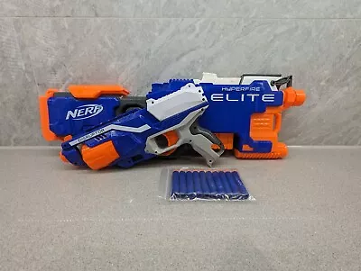 Buy NERF N-Strike Elite Hyperfire Blaster Motorised Gun & Disruptor Bundle 10 Darts • 19.99£