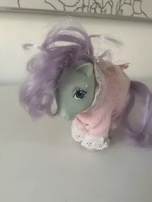 Buy Vintage My Little Pony G1 Blue Belle Stars 1982 MLP With Nightgown RARE • 22.50£