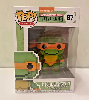 Buy Funko Pop 8bit Teenage Mutant Ninja Turtles TMNT Michelangelo 07 Figure • 25.29£