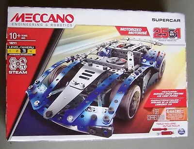 Buy MECCANO, 25-in-1 Motorized Supercar  Model  Set  No 18211  Spin Master 2018 • 20£