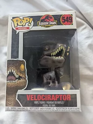 Buy Funko Pop Movies Jurassic Park 25th Anniversary Velociraptor Vinyl Figure 439 • 3£
