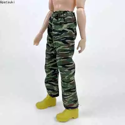 Buy Handmade Green Camouflage Trousers Clothes For 12  Boy Doll Fashion Pants Outfit • 3.94£