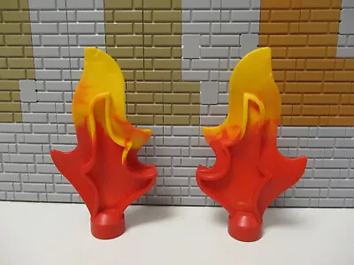 Buy (D11/4) 2 X LEGO Duplo Flame/Fire Red Dragon Fire Brigade • 9.67£