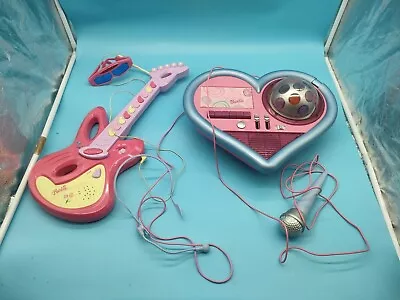 Buy  Rare Barbie Guitar With Mic Dj Cassette Player With Mic Barbie  • 19.99£