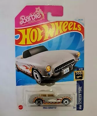 Buy Hot Wheels Mainline 1996 Corvette Barbie Grey • 4£