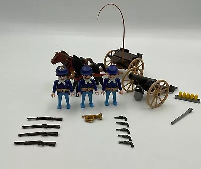 Buy Playmobil 3729 Western U.S Cavalry Cavalry Field Cannon - No Box • 45£
