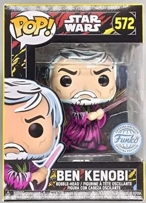 Buy #572 Ben Kenobi (Retro) - Star Wars Funko POP With POP Protector • 21.99£