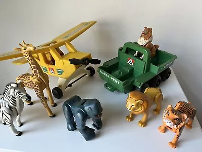 Buy Vintage Fisher Price Adventure People Animals Plane Ranger 70s Safari Bundle • 25£