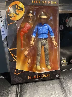Buy Jurassic Park Alan Grant Amber Collection Moc Boxed Original Not Kenner Mattel • 30£